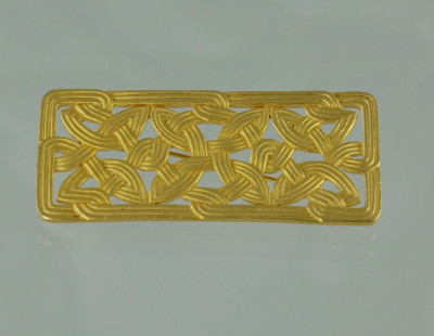 Signed JJ Gold Tone Brooch